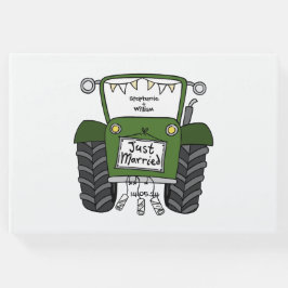Gepersonaliseerde Groene Tractor Land Boerderij Br Gastenboek