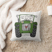 Gepersonaliseerde Groene Tractor Land Boerderij Br Kussen (Deken)