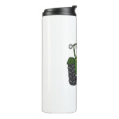 Gepersonaliseerde groene tractor land bruiloft cad thermosbeker (Gedraaid links)