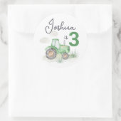 Gepersonaliseerde Groene Tractor Stickers (Tas)
