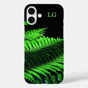 Gepersonaliseerde Groene Veren Apple iPhone Case