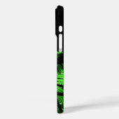 Gepersonaliseerde Groene Veren Apple iPhone Case (Achterkant / Links)