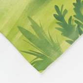 Gepersonaliseerde Groene Waterverf Tractor Fleece Deken (Hoek)