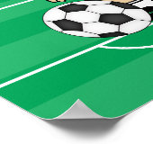 Gepersonaliseerde groene witte hop van de Speler v Poster (Hoek)