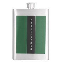 Gepersonaliseerde groene zwarte streep kolf