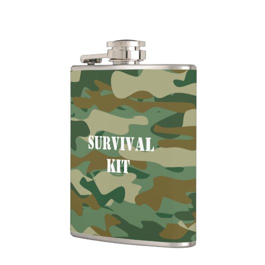 Gepersonaliseerde groenlegerkamouflage-heupkolf vo heupfles (Links)