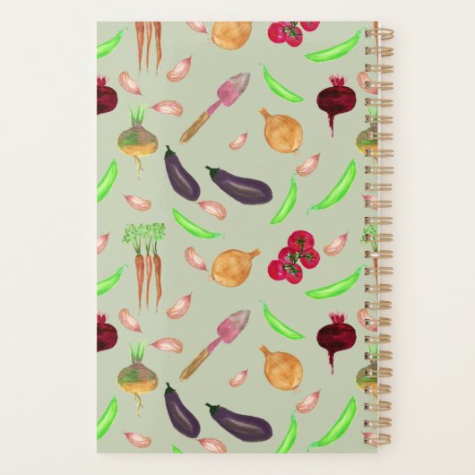 gepersonaliseerde groentetuin planner (Achterkant)