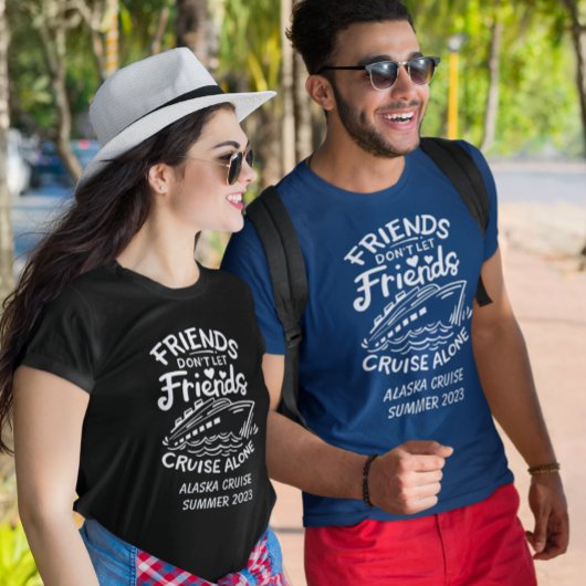 Gepersonaliseerde groep Friends Trip Cruising T-shirt