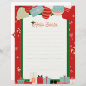 Gepersonaliseerde groet Brief aan de Kerstman (Voorkant / Achterkant)