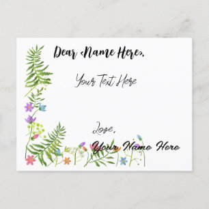 Gepersonaliseerde Groetkaart voor alle doeleinden Briefkaart