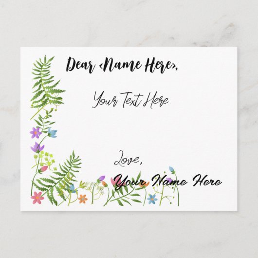 Gepersonaliseerde Groetkaart voor alle doeleinden Briefkaart (Voorkant)