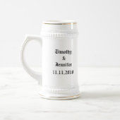 Gepersonaliseerde groom Wedding Gunstein Bierpul (Links)