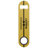Gepersonaliseerde Groomsman Bar Key Bottle Opener Speed Flessenopener (Achterkant)