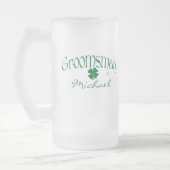 Gepersonaliseerde Groomsman Beer Stein Matglas Bierpul (Links)