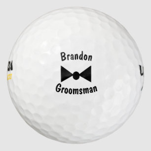 Gepersonaliseerde Groomsman Bowtie Golf Balls Golfballen