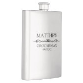 GEPERSONALISEERDE GROOMSMAN GIFT FLACON (Rechts)