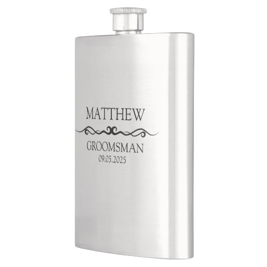 GEPERSONALISEERDE GROOMSMAN GIFT FLACON (Links)