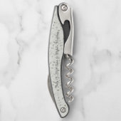 Gepersonaliseerde Groomsman Gift Kurkentrekker (Achterkant)