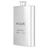 Gepersonaliseerde Groomsman Gift w / Naam & Trouwr Flacon (Links)
