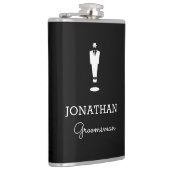 Gepersonaliseerde Groomsman Gift Wedding Party Bla Heupfles (Rechts)