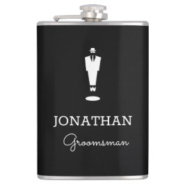 Gepersonaliseerde Groomsman Gift Wedding Party Bla Heupfles