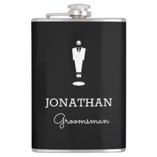 Gepersonaliseerde Groomsman Gift Wedding Party Bla Heupfles