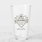 Gepersonaliseerde Groomsman Gifts PINT GLASS Dank  Glas (Voorkant)