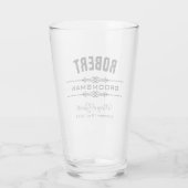 GEPERSONALISEERDE GROOMSMAN HULP BRUIDSPARTIJ TUMB GLAS (Achterkant)