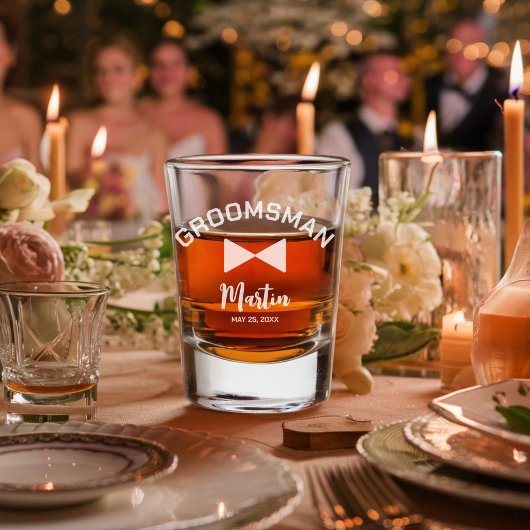 Gepersonaliseerde Groomsman Shot glas