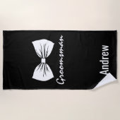 Gepersonaliseerde Groomsman Strandlaken (Voorkant)
