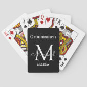 gepersonaliseerde groomsmannen, aangepast pokerkaarten (Achterkant)