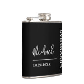 Gepersonaliseerde Groomsmannen Voorstel Gift Hip F Heupfles (Rechts)