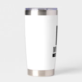 Gepersonaliseerde Groomsman's Monogram en Naam Geïsoleerde Drinkbeker (Voorkant)