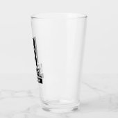 Gepersonaliseerde Groomsman's Monogram en Naam Glas (Links)