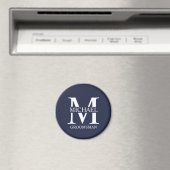 Gepersonaliseerde Groomsman's Naam en Monogram Magneet (Insitu (Vaatwasser))