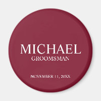 Gepersonaliseerde Groomsman's Naam en Monogram