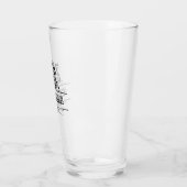 Gepersonaliseerde Groomsmen Bestman Groom Pint Gla Glas (Links)