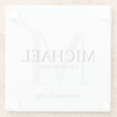 Gepersonaliseerde Groomsmen Glazen Onderzetter (Achterkant)