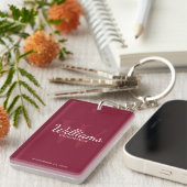 Gepersonaliseerde Groomsmen's naam en Monogram Sleutelhanger (Voorkant Rechts)