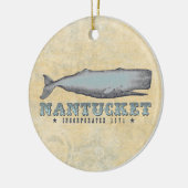 Gepersonaliseerde  groothandel Nantucket MA Kerstm Keramisch Ornament (Links)