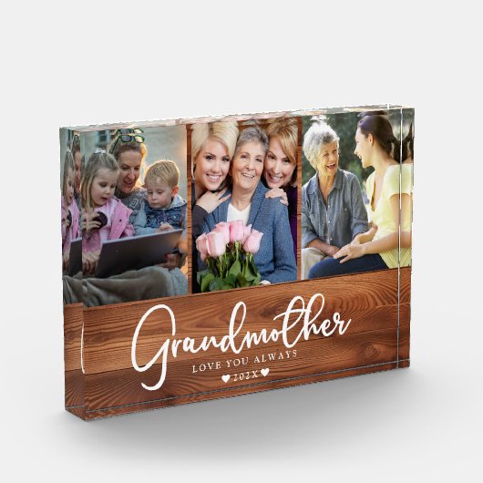 Gepersonaliseerde grootmoeder foto collage (Links)