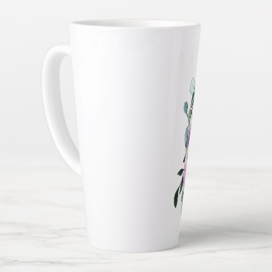 Gepersonaliseerde grootmoeder van de Bride Groom Latte Mok (Linkerhoek)