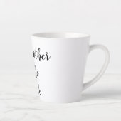 Gepersonaliseerde grootmoeder van de Bride Groom Latte Mok (Rechts)