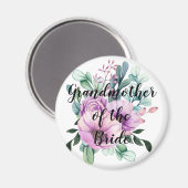 Gepersonaliseerde grootmoeder van de Bride Groom Magneet (Voorkant / Achterkant)