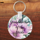 Gepersonaliseerde grootmoeder van de Bride Groom Sleutelhanger (Voorkant)