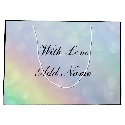 Gepersonaliseerde grootmoeder verjaardag groot cadeauzakje (Achterkant)