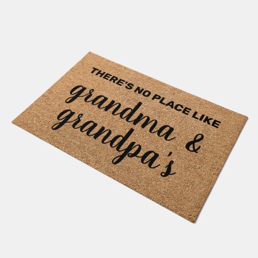 Gepersonaliseerde grootouders Welkom Mat Deurmat (Schuin)