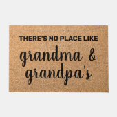 Gepersonaliseerde grootouders Welkom Mat Deurmat (Voorkant)