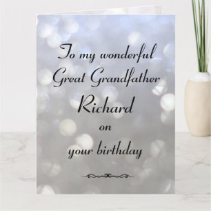 Gepersonaliseerde grootvader Birthday Kaart
