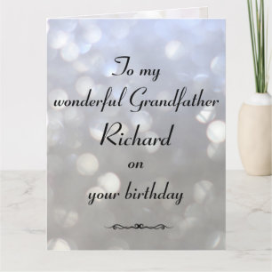 Gepersonaliseerde grootvader Birthday Kaart